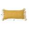 Hello Honey® Yellow Chenille Lumbar Pillow with Tassels